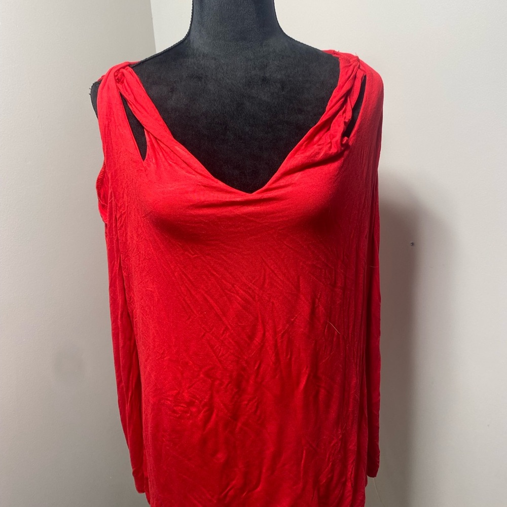 1x plus size cold shoulder top